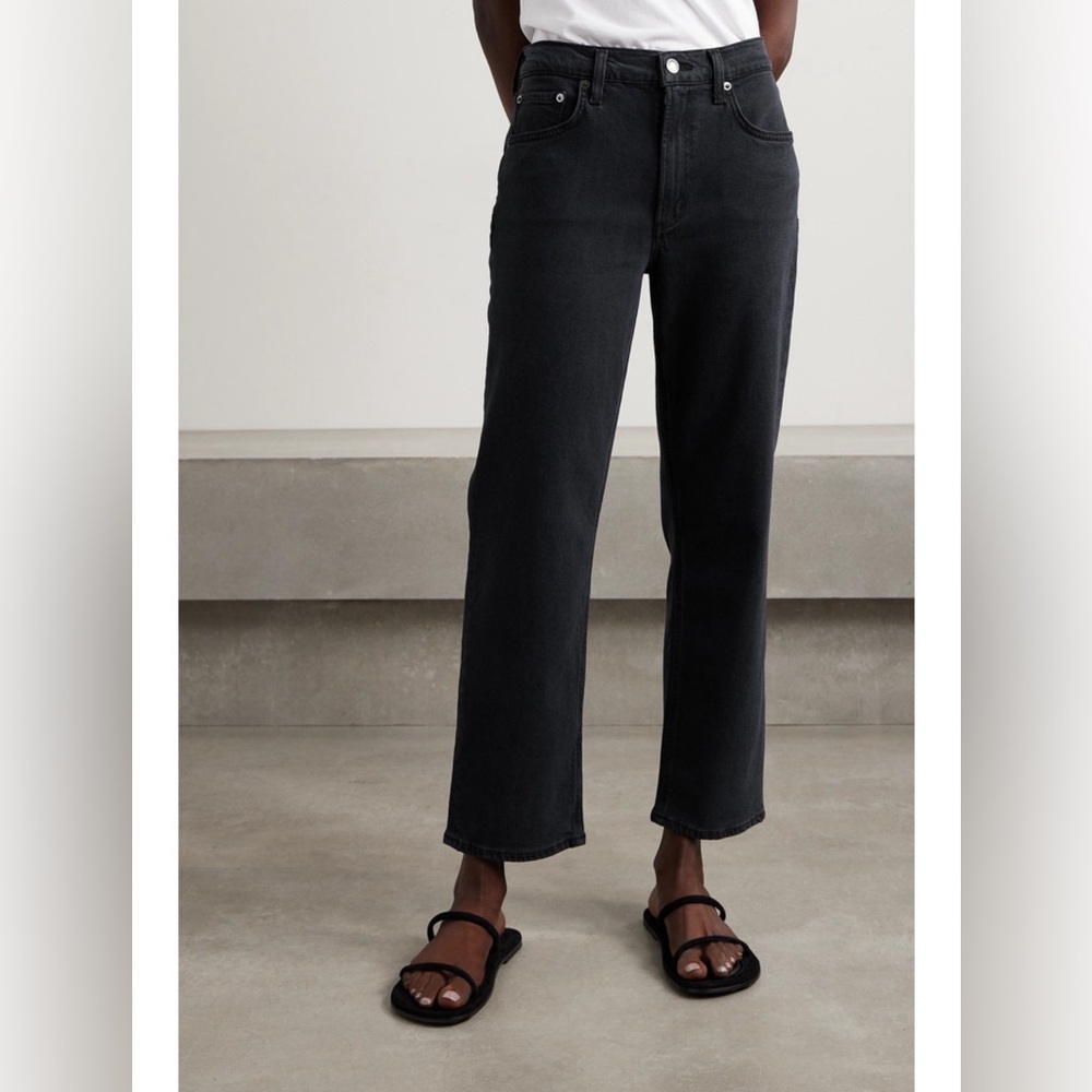 Agolde Black Pepper-wash Straight Leg Jeans